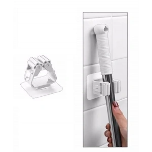 1 Adet Yapışkanlı Pratik Mop Tutucu Beyaz