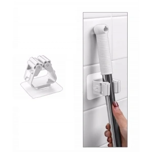 1 Adet Yapışkanlı Pratik Mop Tutucu Beyaz Bx40