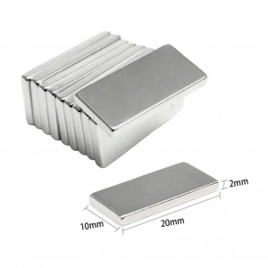 10 Adet 20x10x2 Mm Neodyum Mıknatıs Köşeli Magnet N35 Nikel Kaplama Güçlü Kaliteli Dayanıklı