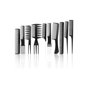 10 Parça Profesyonel Kuaför Tarak Seti - Saç Kesim, Ayırma, Şekillendirme Ve Fön Tarağı