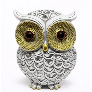 10x7 cm Polyester Baykuş Figürü