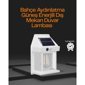 1800 mAh Pilli Solar Duvar Aydınlatma