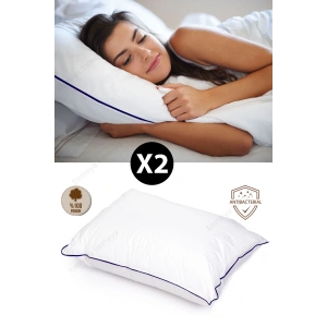 2 Adet Climate Nano Jel Yastık Otel Yastığı 50x70 cm %100 Pamuk Dış Kumaş