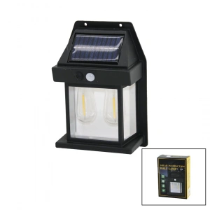 2 Lamba Solar - Sensörlü Aplik Duvar Lambası Dış Mekan 5.5v - 1w - 1800mah Bx40
