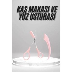 2li Kaş Bakım Seti Taraklı Kaş Makası Ve Kaş Usturası Kaş Şekillendirici