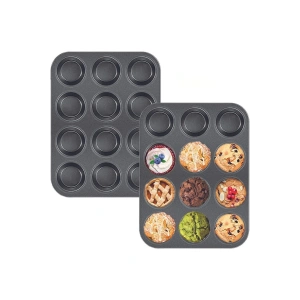 2Lİ SET Muffin Kalıbı 12li Fırın Mini Kek Browni Kekstra Kalıbı Cupcake  ülü