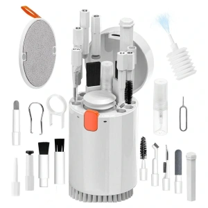 20 Parça Çok Fonksiyonlu Bilgisayar Temizleme Seti Klavye Cep Telefonu Kablosuz Kulaklık Temizleme Kalemi Toz Alma Multi Temizlik Kiti 20in1 (5047)