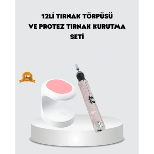 20.000 RPM Tırnak Matkabı + Mini LED Oje Kurutma Cihazı Seti
