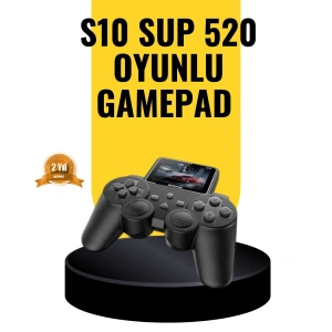 2025 A Kalite S10 Gamepad 520 Oyunlu TV Bağlantılı Retro Atari Konsolu
