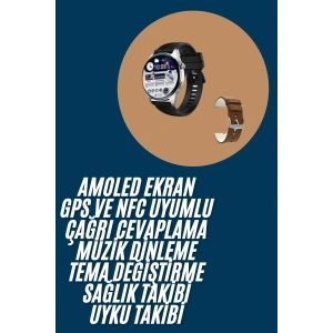 2025 Model Akıllı Saat Titreşimli Uyku ve Sağlık Takibi NFC ve GPS Uyumlu