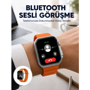 2025 Model Gelişmiş Özellikli Nabız Sensörlü Spor Takibi Yapabilen Titreşimli Saat Yeni Nesil