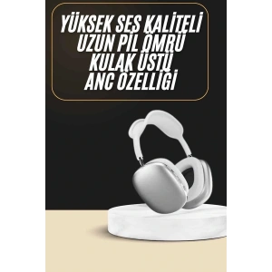 2025 Model Kulak Üstü Kablosuz Bluetooth Kulaklık Gürültü Azalta Uzun Pil