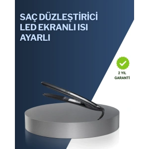 2025 Yeni Seri Dijital Ekranlı Isı Ayarlı Saç Düzleştirici Titanyum Kaplama A Kalite