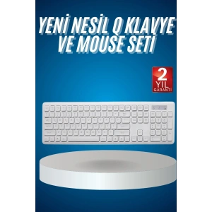 2.4 Ghz Wireless Kablosuz Klavye Mouse Seti Tv Pc Uyumlu