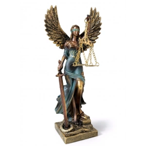 24x7 cm Polyester Kanatlı Adalet Biblosu