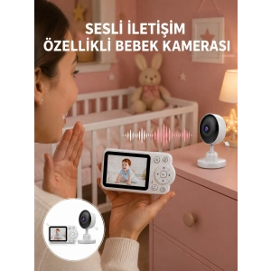 2.8 İnç Ekranlı Bebek Kamerası Gece Görüşlü ve Sesli İletişim Yeni Nesil