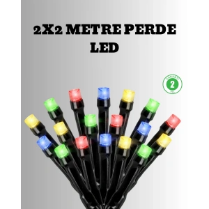 2x2 Metre Pil ile Çalışan Perde LED Işık – 8 Modlu Dekoratif