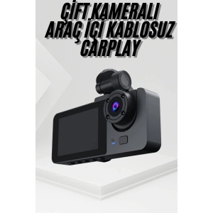 3 Kameralı 2 İnç 1080P Araç İçi Kamera Sürüş Kamerası CarPlay