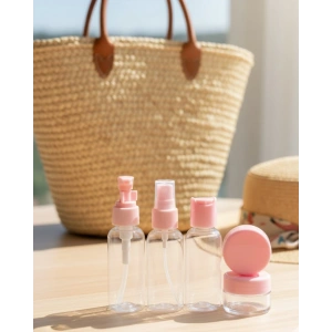 30 ml 5’li Seyahat Banyo Şişe Seti Çantalı