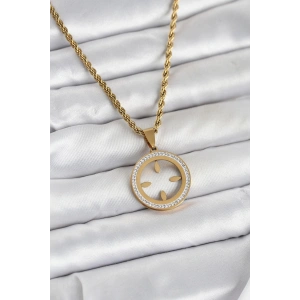 316L Çelik Burgu Zincir Model  Takılabilir Kadın Kolye