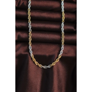 316L Çelik Çift Renk Burgu Tasarımlı Kolye