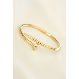 316L Çelik Gold Renk Çivi Model Bileklik