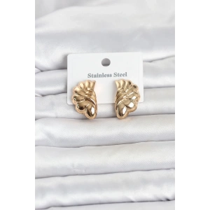 316L Çelik Gold Renk Vintage Model Kadın Küpe