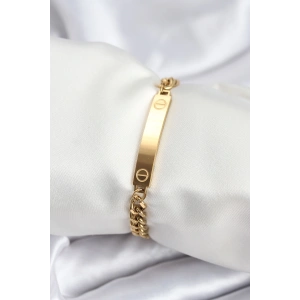 316L Çelik Gold Renk Yazı Yazmaya Uygun Kadın Bileklik