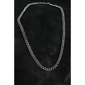 316L Çelik Klasik Zincir Model Gümüş Renk Erkek Kolye