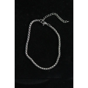 316L Çelik Örgü Model Gümüş Renk Erkek Bileklik