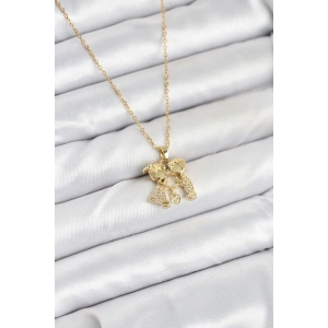 316L Çelik Zincir Gold Renk Erkek Kız Model Kadın Kolye