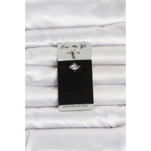 316L Cerrahi Çelik Zirkon Taşlı Göbek Piercing