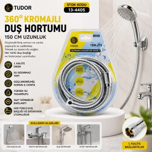 360° - METAL DUŞ HORTUMU 150CM VAKUMLU AMBALAJ (5047)