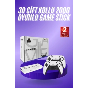 3D 4K HD 2.4G Game Stick 4K Ultra Hd Oyun Konsolu Çift Kollu