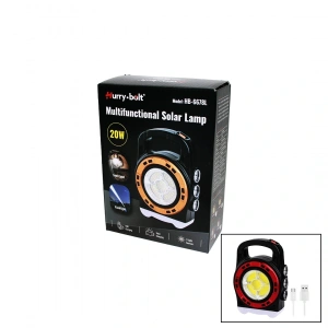 3IN1 20W SOLAR - USB ŞARJLI EL FENERİ - POWERBANK EL ÇANTASI MODELİ (5047)