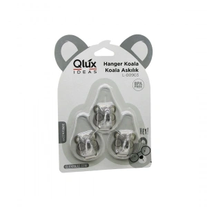 3pcs Koala Askı Şeffaf Askı Yapışkanlı Montaj Bx40