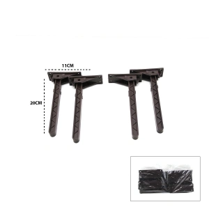 4 ADET KAHVERENGİ SOFRA AYAK KOMPLE PLASTİK 20CM AÇ KAPA (5047)