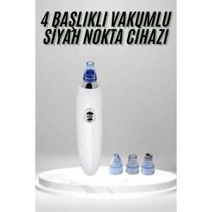 4 Başlıklı Pilli Vakumlu Siyah Nokta Temizleyici Akne Ve Sivilce Önleyici