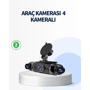 4 Kameralı Araç İçi Kamera 1080P GPS Takip WiFi Gece Görüşlü