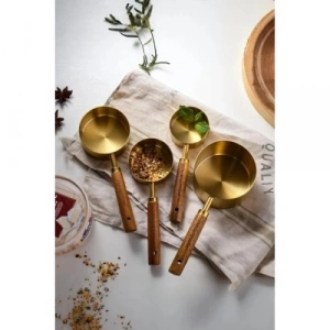 4lü Ahşap Saplı Ölçü Kaşığı