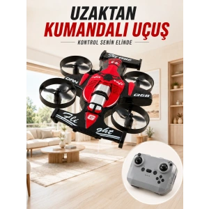 4 Pervaneli RC Drone Uzaktan Kumandalı 360 Derece Dönüşlü Akrobatik Uçan Oyuncak