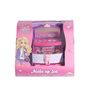 Pretty Pinky 3 Katlı Çantalı Makyaj Seti