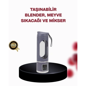 450 ml Taşınabilir Blender – Tip-C Şarjlı 12 lı Meyve Sıkacağı