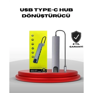 4K HDMI Çıkışlı, Gigabit Ethernetli USB‑C Çoklu Port Hub