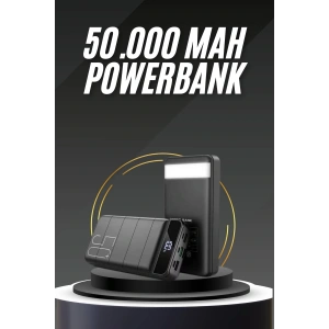 50.000 Mah Led Dijital Göstergeli USB Çıkışı Powerbank