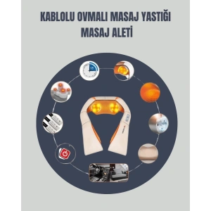 6 Başlıklı Isıtmalı Masaj Cihazı – Tüm Vücut İçin Derin Kas Masajı