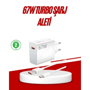 67 Watt Type C Hızlı Şarj Cihazı Huawei P30 P40 Mate 20 Pro Uyumlu