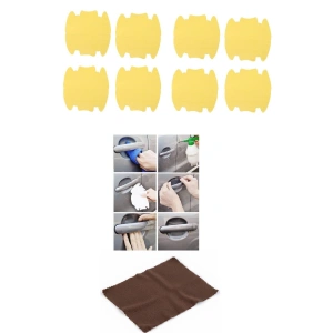 9lu Set Araba Kapı Kolu Koruyucu Çizilme Önleyici Şeffaf Sticker Film Koruma Seti