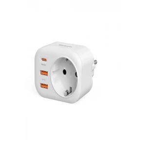 Ac-115 2500w 3.4a 2usb 1type-c 1soket Akım Korumalı Şarj Adaptörü Priz Çoğaltıcı