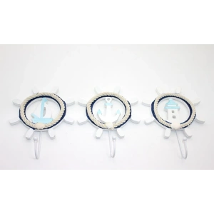 Ahşap Marin Dümenli Askılık Alk2476